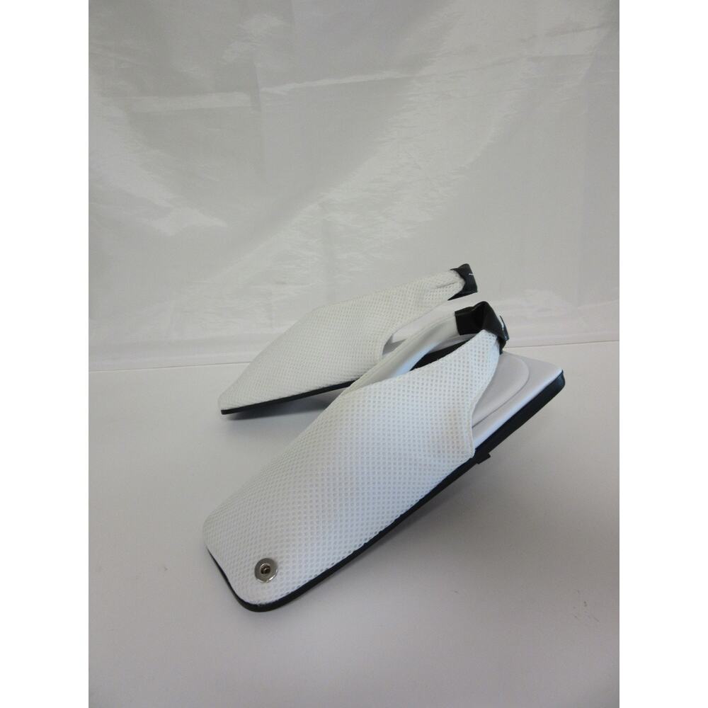 MM6 Maison Margiela White Mesh Slip On Slingback EU37 Italy Flats - Flaw - Picture 2 of 12